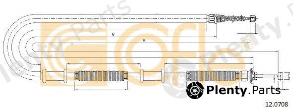 COFLE part 12.0708 (120708) Cable, parking brake