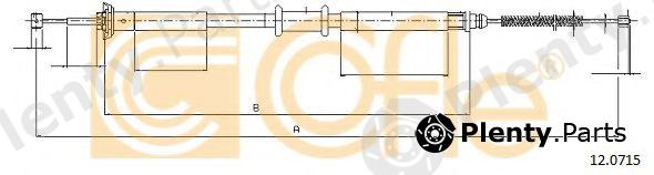  COFLE part 12.0715 (120715) Cable, parking brake