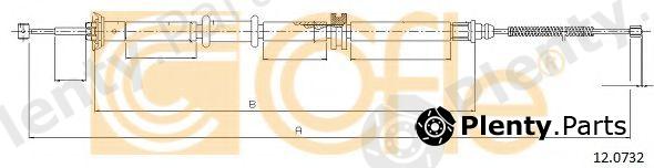  COFLE part 12.0732 (120732) Cable, parking brake