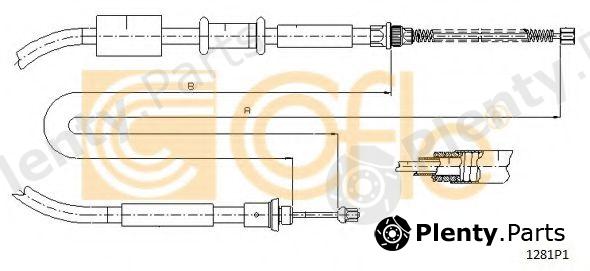  COFLE part 1281P1 Cable, parking brake