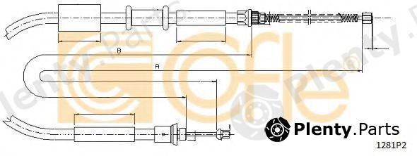  COFLE part 1281P2 Cable, parking brake