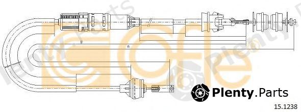  COFLE part 15.1238 (151238) Clutch Cable