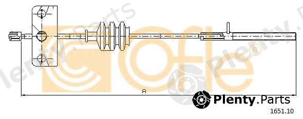  COFLE part 165110 Cable, parking brake