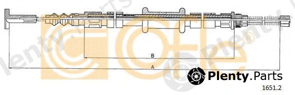  COFLE part 1651.2 (16512) Cable, parking brake