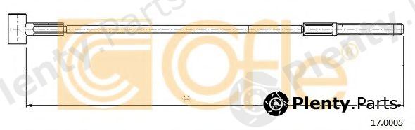  COFLE part 17.0005 (170005) Cable, parking brake