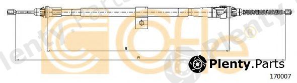  COFLE part 17.0007 (170007) Cable, parking brake