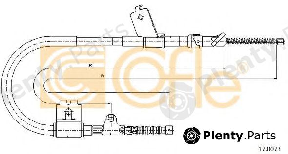  COFLE part 17.0073 (170073) Cable, parking brake