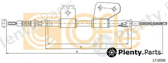  COFLE part 17.0096 (170096) Cable, parking brake
