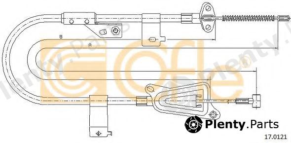  COFLE part 17.0121 (170121) Cable, parking brake