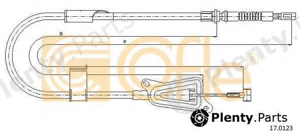  COFLE part 17.0123 (170123) Cable, parking brake