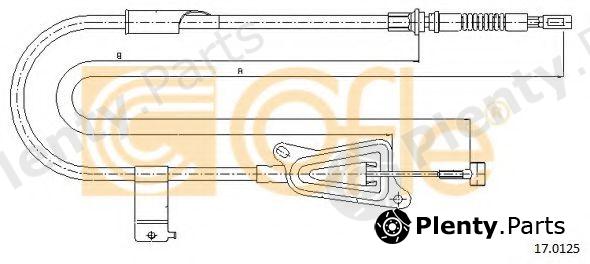  COFLE part 17.0125 (170125) Cable, parking brake