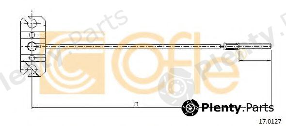  COFLE part 170127 Cable, parking brake