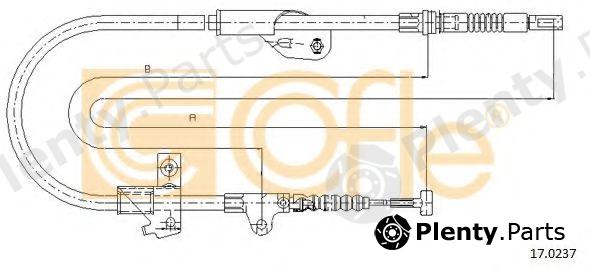  COFLE part 17.0237 (170237) Cable, parking brake