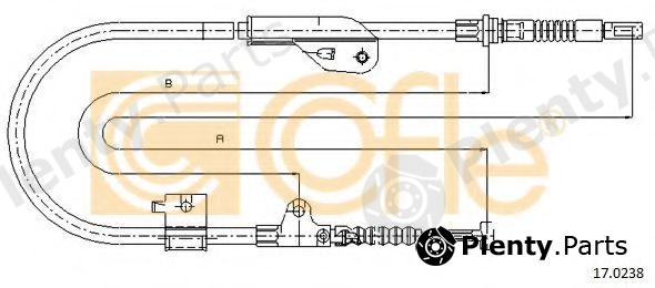  COFLE part 17.0238 (170238) Cable, parking brake