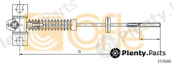  COFLE part 170243 Cable, parking brake