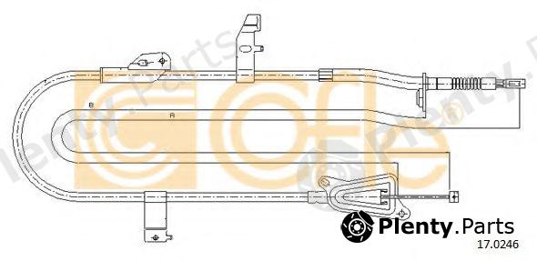  COFLE part 17.0246 (170246) Cable, parking brake