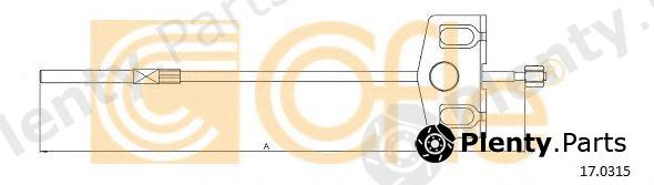  COFLE part 17.0315 (170315) Cable, parking brake