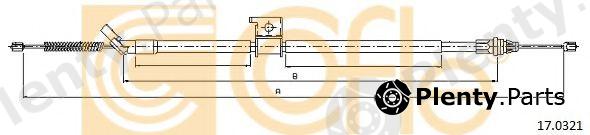  COFLE part 17.0321 (170321) Cable, parking brake