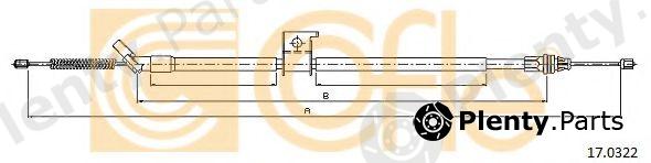  COFLE part 17.0322 (170322) Cable, parking brake