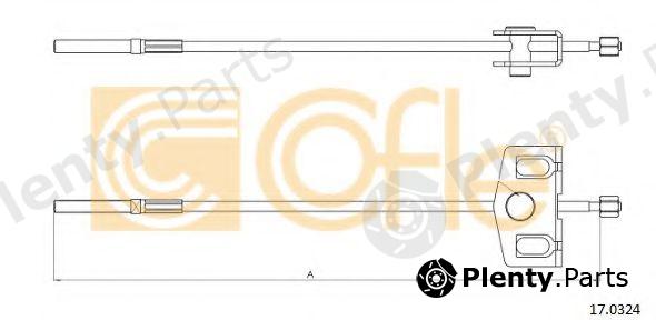  COFLE part 17.0324 (170324) Cable, parking brake
