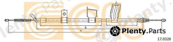  COFLE part 17.0326 (170326) Cable, parking brake