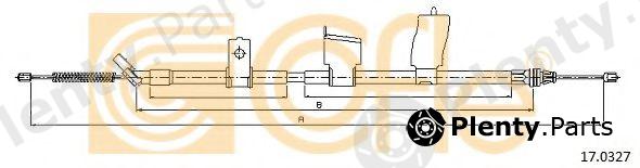  COFLE part 17.0327 (170327) Cable, parking brake