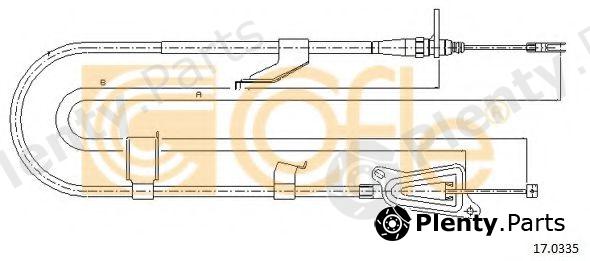 COFLE part 17.0335 (170335) Cable, parking brake