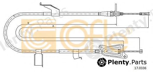  COFLE part 17.0336 (170336) Cable, parking brake