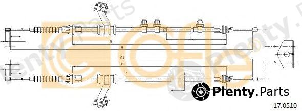  COFLE part 17.0510 (170510) Cable, parking brake