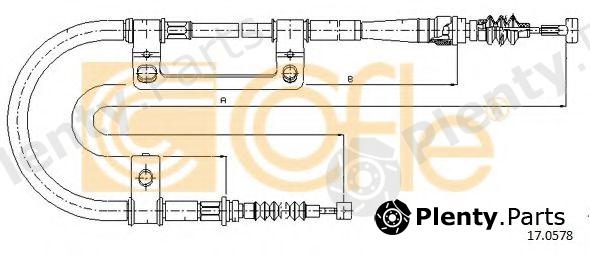 COFLE part 17.0578 (170578) Cable, parking brake