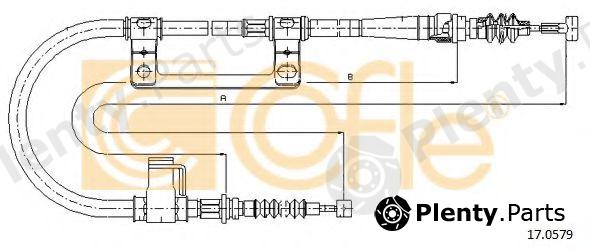  COFLE part 17.0579 (170579) Cable, parking brake