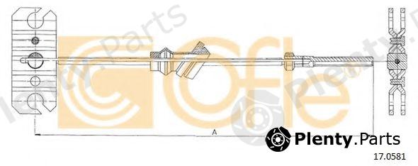  COFLE part 17.0581 (170581) Cable, parking brake