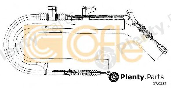  COFLE part 17.0582 (170582) Cable, parking brake