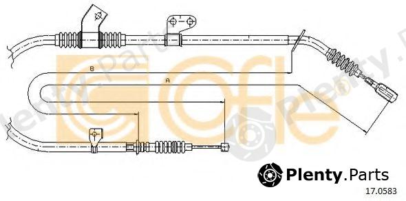  COFLE part 17.0583 (170583) Cable, parking brake