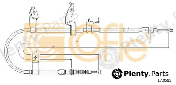  COFLE part 17.0585 (170585) Cable, parking brake