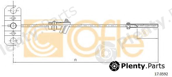  COFLE part 17.0592 (170592) Cable, parking brake