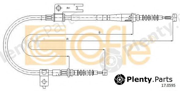  COFLE part 17.0595 (170595) Cable, parking brake