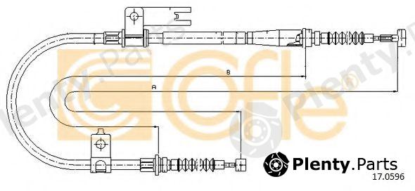  COFLE part 17.0596 (170596) Cable, parking brake