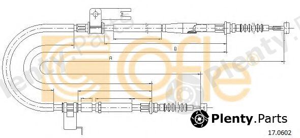  COFLE part 17.0602 (170602) Cable, parking brake