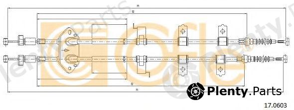  COFLE part 17.0603 (170603) Cable, parking brake