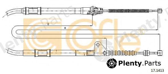  COFLE part 17.1413 (171413) Cable, parking brake