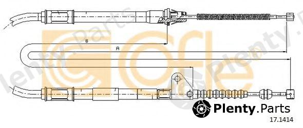  COFLE part 17.1414 (171414) Cable, parking brake
