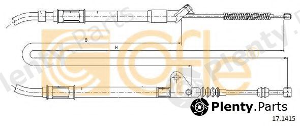  COFLE part 17.1415 (171415) Cable, parking brake