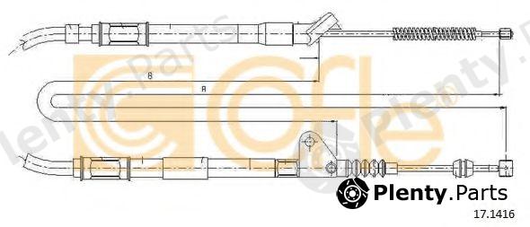  COFLE part 17.1416 (171416) Cable, parking brake