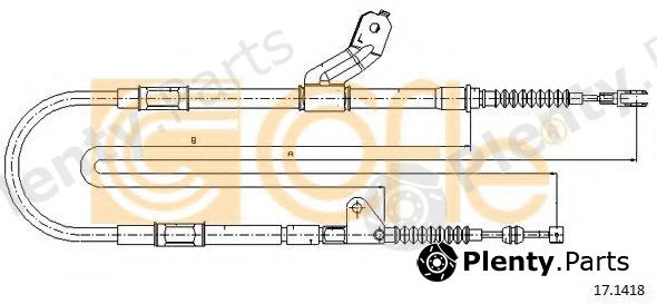  COFLE part 17.1418 (171418) Cable, parking brake
