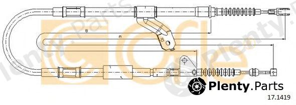  COFLE part 17.1419 (171419) Cable, parking brake