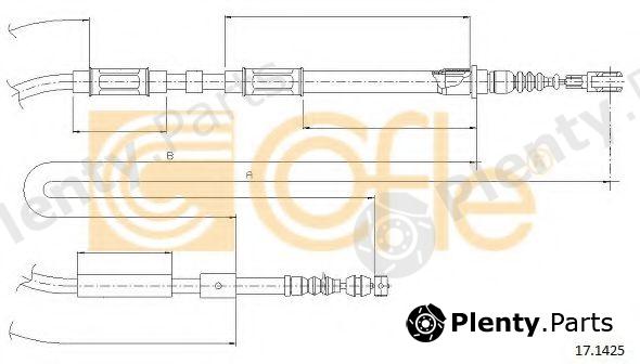  COFLE part 17.1425 (171425) Cable, parking brake