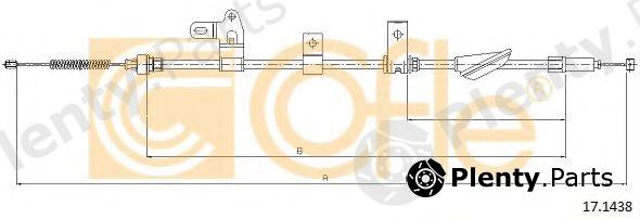  COFLE part 17.1438 (171438) Cable, parking brake