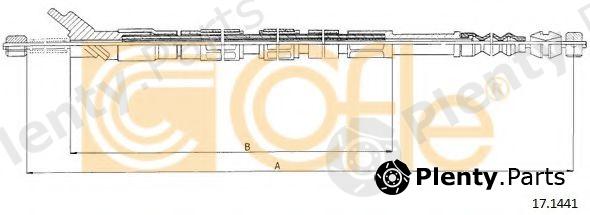  COFLE part 17.1441 (171441) Cable, parking brake
