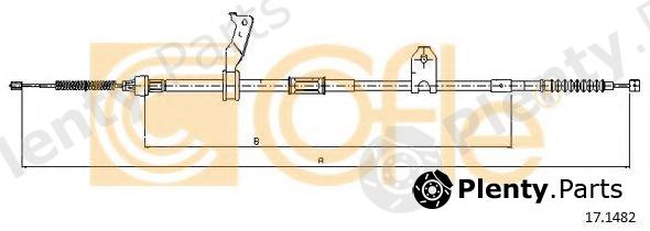  COFLE part 17.1482 (171482) Cable, parking brake